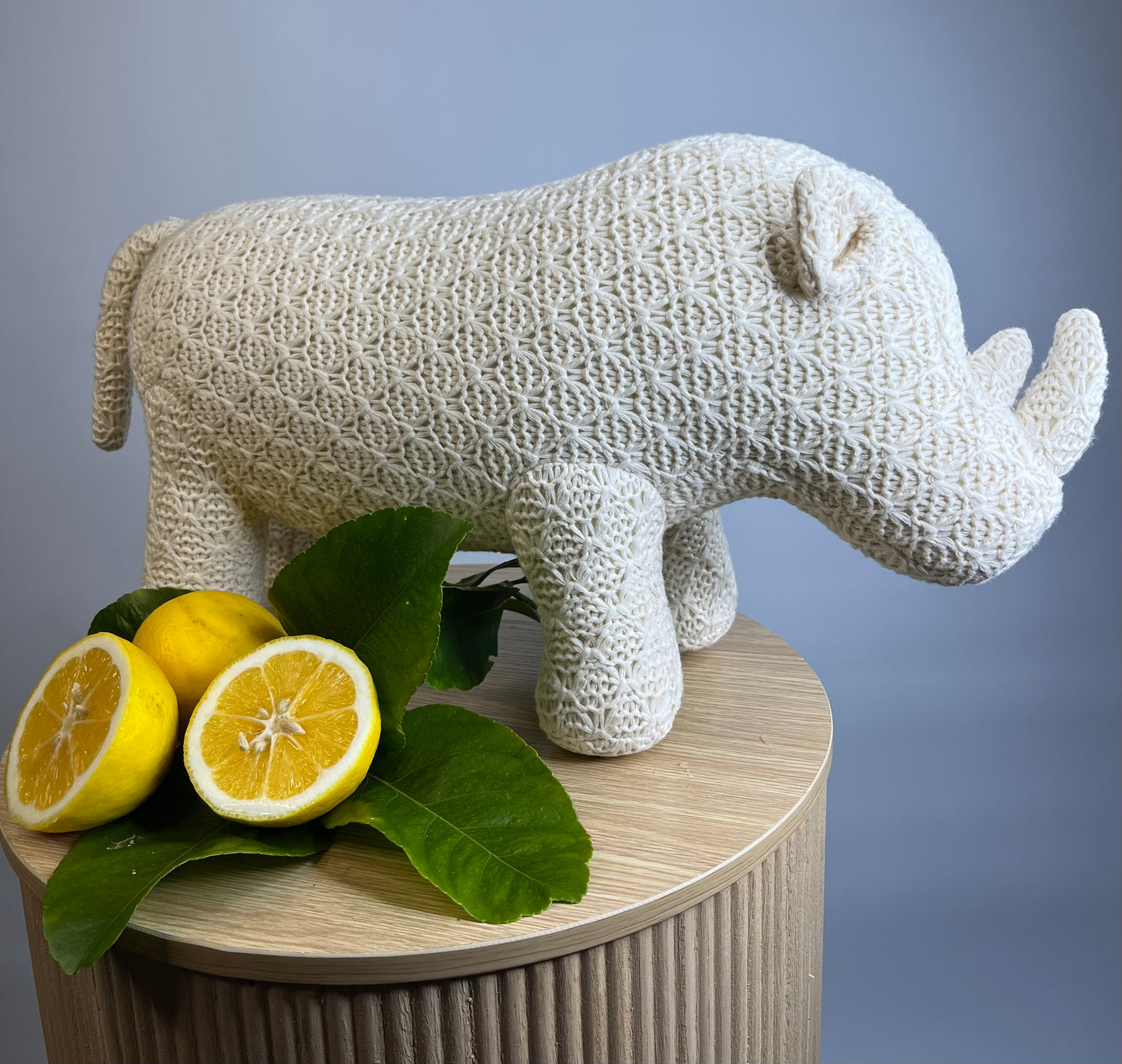 Knitted White Rhino